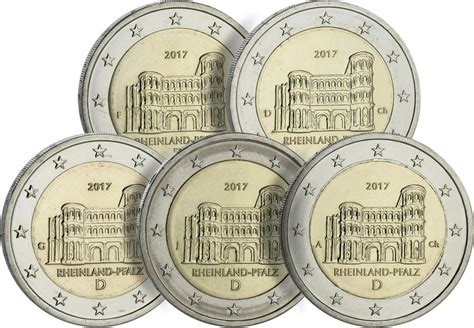 Allemagne COFFRET BE 5 x 2 Euros Commémo Allemagne 2017 Rhénanie