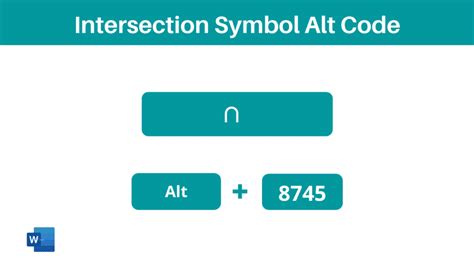 ∩ | How to Type/Insert Intersection Symbol in Word (on Keyboard) - How ...