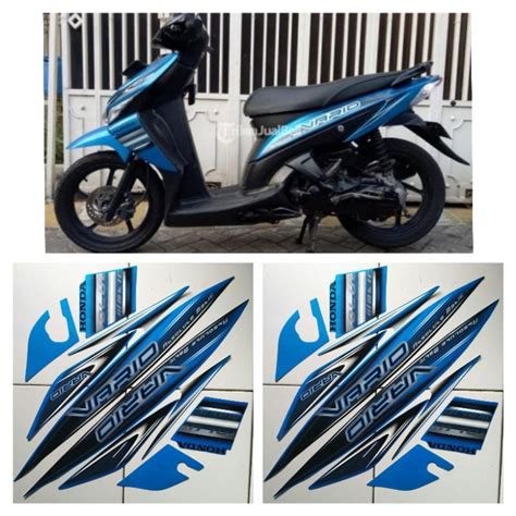 Jual Stiker Striping Lis Les Body Motor Honda Vario 110 2008 Biru