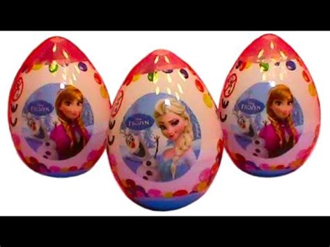 Frozen Plastic Surprise Eggs Toys Zaini Unboxing YouTube