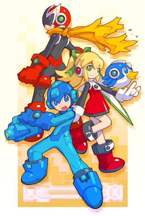 Roll Mega Man Proto Man And Beat Mega Man And 2 More Drawn By