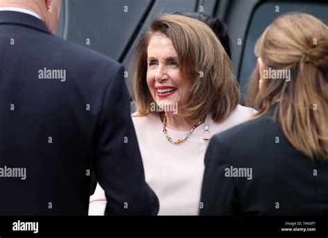 Us house representatives speaker nancy pelosi arriving leinster house ...