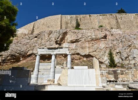 El Santuario De Asklepios Acrópolis De Atenas Grecia Fotografía de