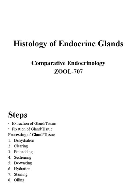 Histology of Endocrine Glands | PDF | Histology | Chemistry