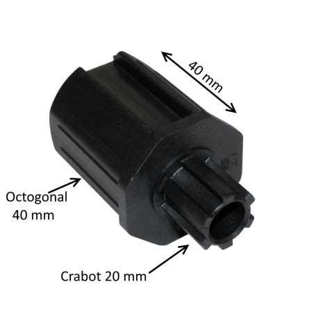 Embout Octogonal Mm Et Crabot Mm Euromatik