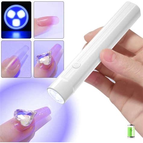 Handheld Mini Uv Lamp Flash Cure Light Nail Curing Portable