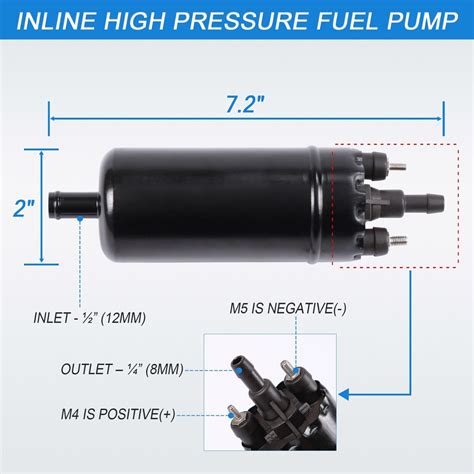 Inline High Pressure Efi Electric Fuel Pump Universal Replacement