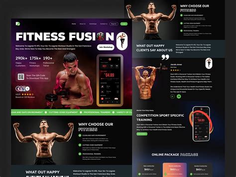 Gym Website designs, themes, templates and downloadable graphic ...