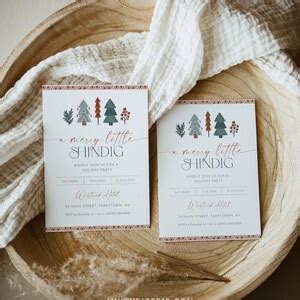 Bohemian Holiday Party Invitation, Printable Boho Christmas Party ...