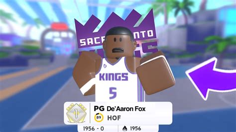 DE AARON FOX IN HOOPZ ROBLOX HOOPZ YouTube