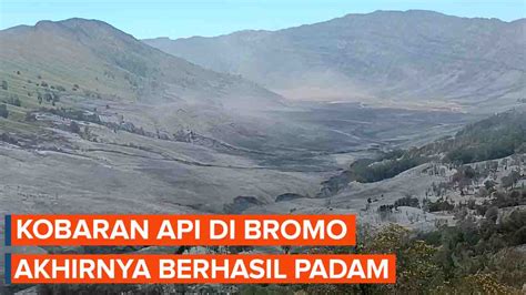 Kebakaran di Bromo Akhirnya Berhasil Dipadamkan