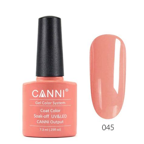 045 7 3ml CANNI Light Salmon UV LED Esmalte Canniamerica