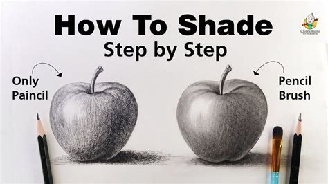 Pencil Shading Drawing Step By Step For Beginners Apple Drawing With