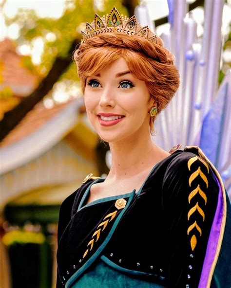 Queen Anna Of Arendelle Disney Princess Cosplay Face Characters