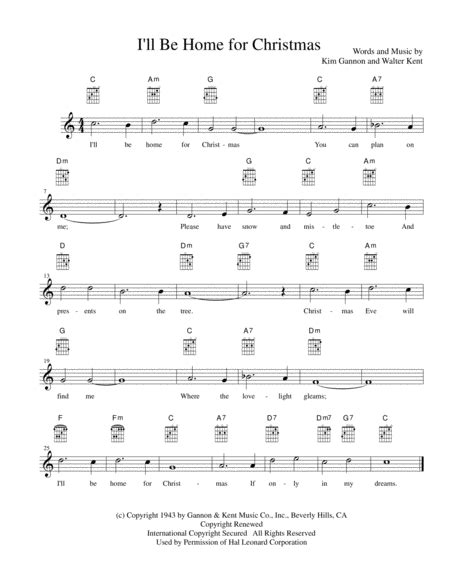 I Ll Be Home For Christmas Arr Samuel Stokes By Rascal Flatts Sheet