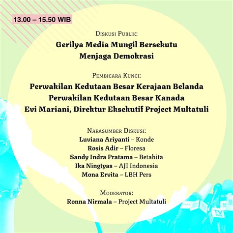 Project Multatuli On Twitter Ragam Acara Akan Kami Hadirkan Kami