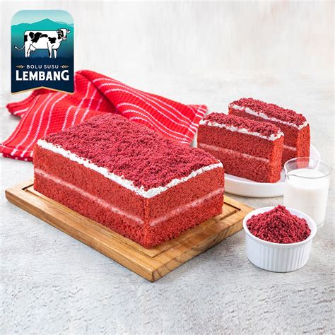 Jual Bolu Susu Lembang Red Velvet Reguler Pack 550 Gr Shopee