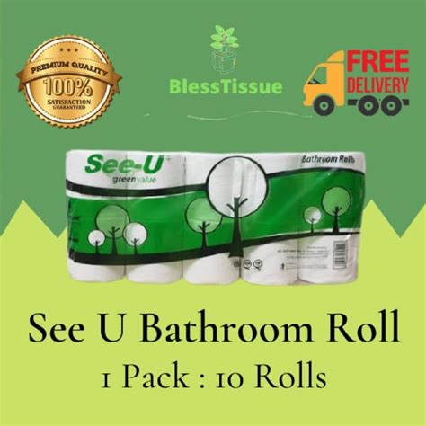 Jual Tisu Tissue See U Bathroom Roll 1 Pack Isi 10 Roll Shopee