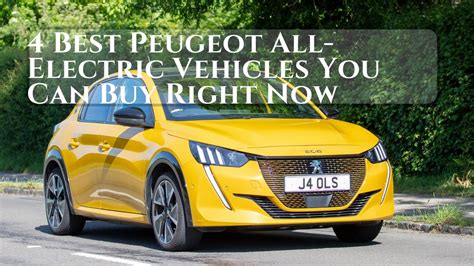 4 Best Peugeot All-Electric Vehicles You Can Buy Right Now