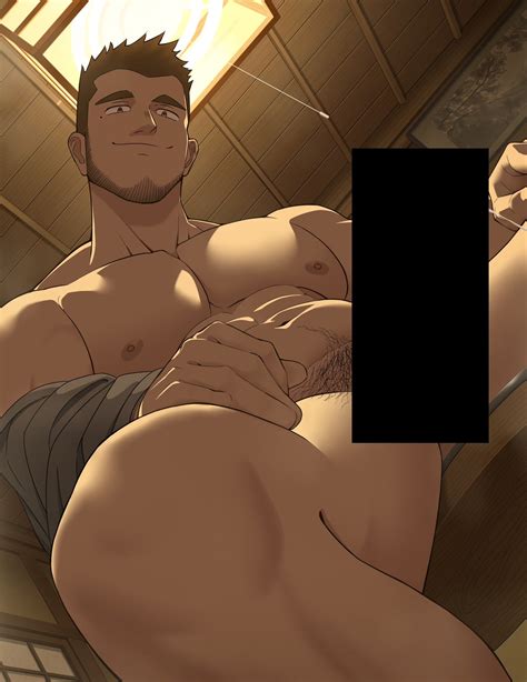 Rule 34 1boy Abs Bar Censor Bara Bare Pectorals Beard Stubble Brown Hair Censored Facial Hair