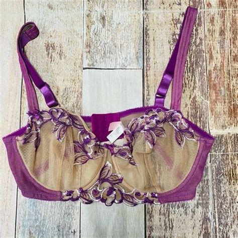 Victoria S Secret Nude And Purple Sheer Bra D Size Undefined From Shannon