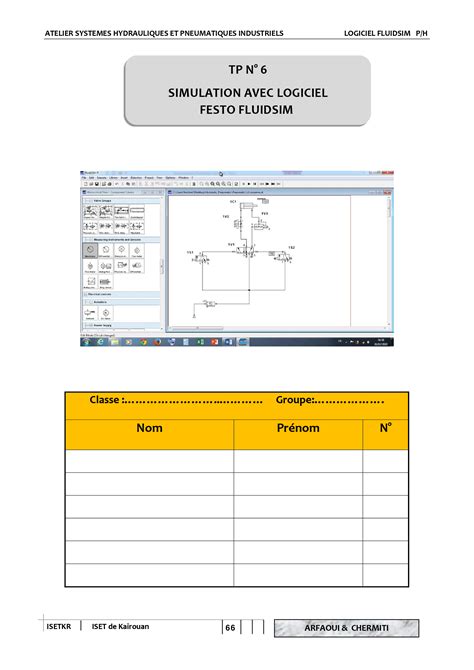 Pdf Tp N Simulation Avec Logiciel Festo Systemes Hydrauliques Et