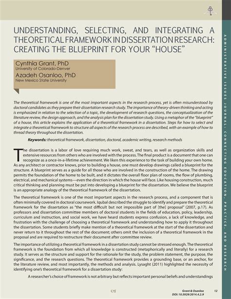 7 Understanding Selecting And Integrating A Theoretical Framework In Dissertation Research