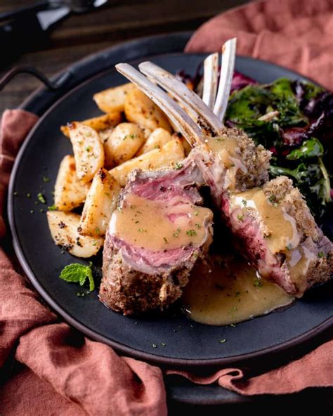 Mustard Crusted Rack Of Lamb Cooking With Wine Blog