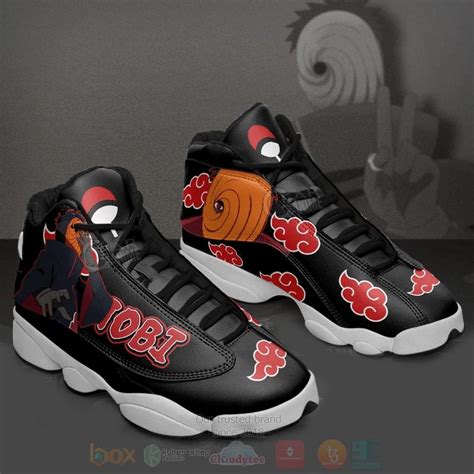 Hot Akatsuki Tobi Naruto Custom Anime Air Jordan Sneakers Express