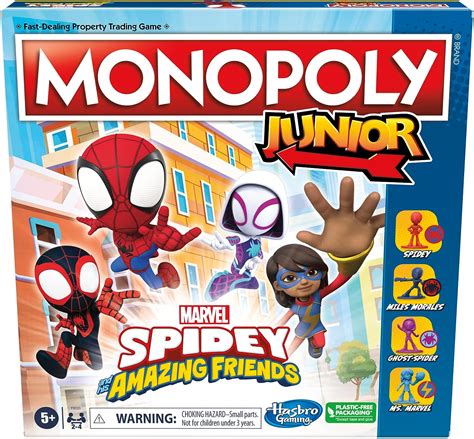 Hasbro Gaming Monopoly Junior Marvel Spidey And His Amazing Friends