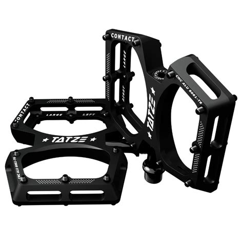 Tatze Contact Cnc Mtb Flat Pedals Large Black Bike