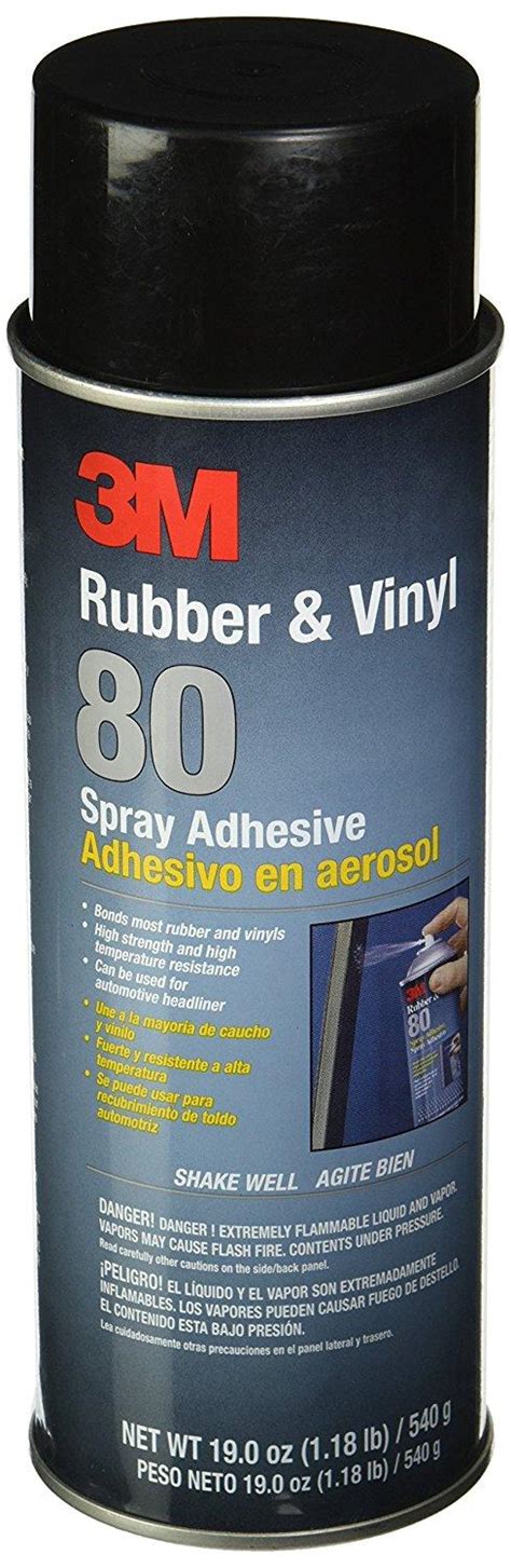 3m 80 Rubber And Vinyl Adhesive Spray 24 Oz Aerosol Spray