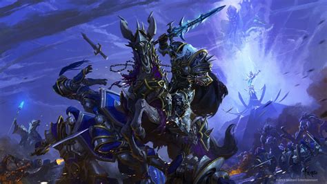 Arthas and Archimonde by Bayard WuKey art I did for Blizzard Warcraft 3 ...