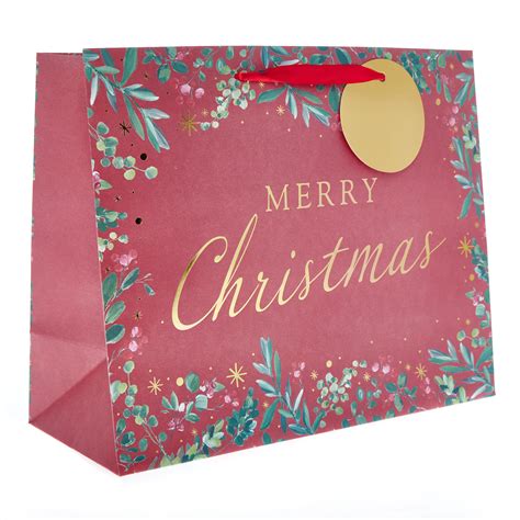 Buy Merry Christmas Large Landscape T Bag For Gbp 149 Card Factory Uk