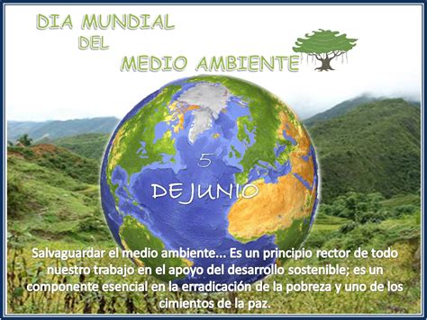 Biología Triptico Día mundial del medio ambiente