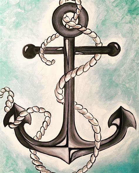 "Blue Anchor". Friday 7/7 @ 6:30pm | Nautical canvas art, Nautical ...