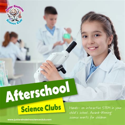 Enriching After School Activities Junior Einsteins Science Clubs