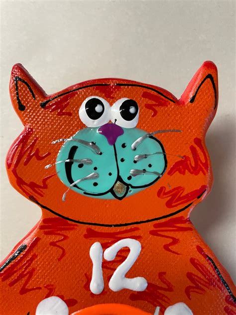 Kitty Clockcat Lover Tcat Wall Clockkids Clockkit Cat Etsy