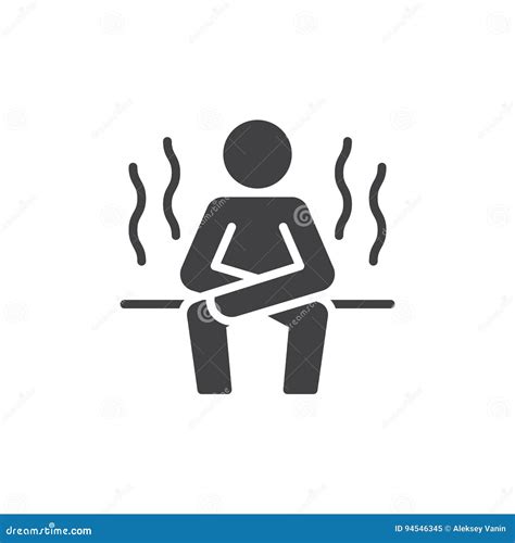 Sauna Icon Vector Filled Flat Sign Solid Pictogram Isolated On White Stock Vector