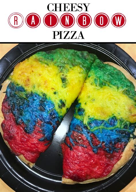 Easy Cheesy Rainbow Pizza Recipe - Real And Quirky