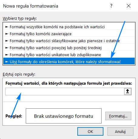 Formatowanie warunkowe z formułą w Excelu Poradnik Excel