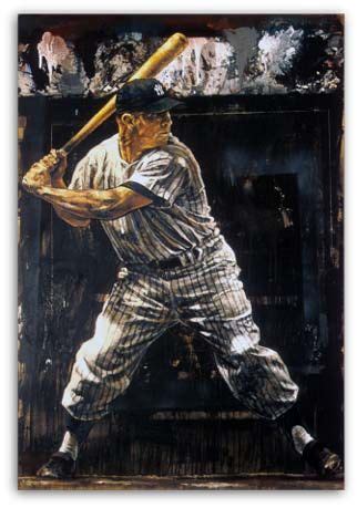 Mickey Mantle Baseball By Stephen Holland Damn Yankees New York