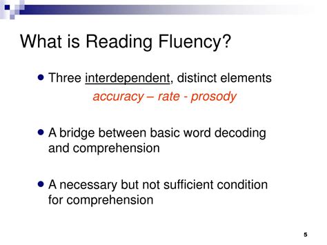 Ppt Assessing Reading Fluency As A Specific Learning Disability