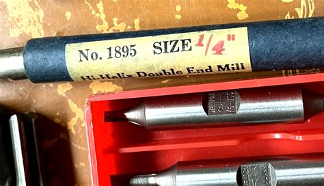 Vintage Pcs Hss Double Ended End Mills Bits Union Morse Et