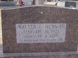 Walter Eugene Newman M Morial Find A Grave