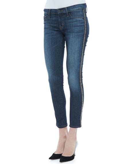 Hudson Luna Glam Side Stripe Skinny Jeans