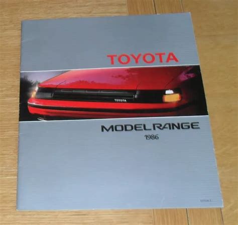 Toyota Brochure Celica Supra Mr Mk Camry Corolla Gt Coupe Land