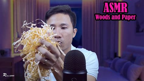 ASMR Woods And Paper Tapping And Scratching Relaxing YouTube