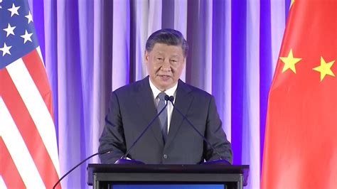 Chinese President Xi Jinping Delivers Speech At Welcome Dinner In San