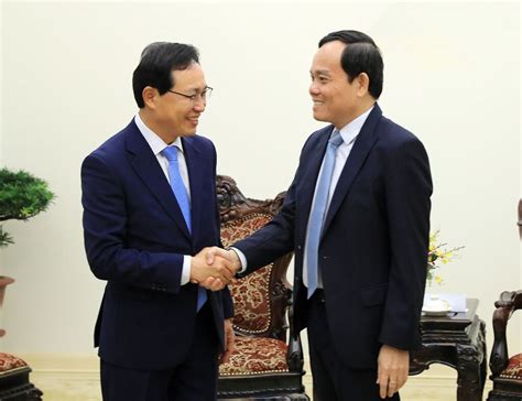 Le vice Premier ministre Trân Luu Quang reçoit le directeur général du